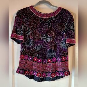 Vintage Beaded Top